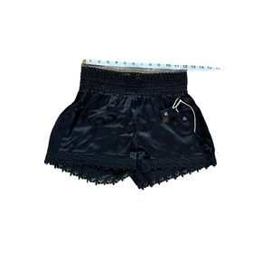 NWT Nu Denmark Black Satin Lace Trim 4860-12 SZ XS Bloomers